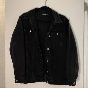 PrettyLittleThing Black Denim Jacket